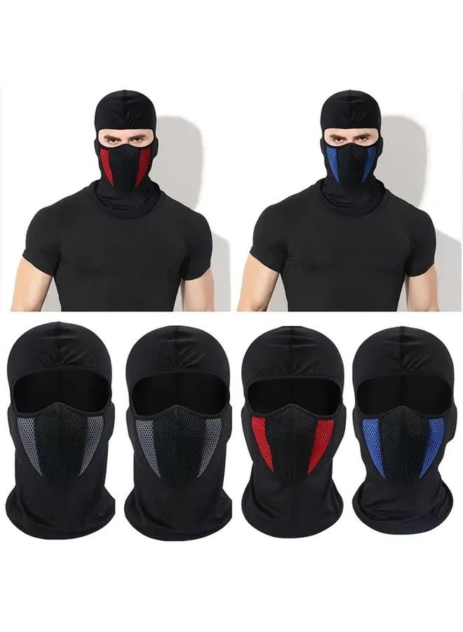 Black Outdoor Mesh Face Shield for Cycling and Motorcycling - Image 3